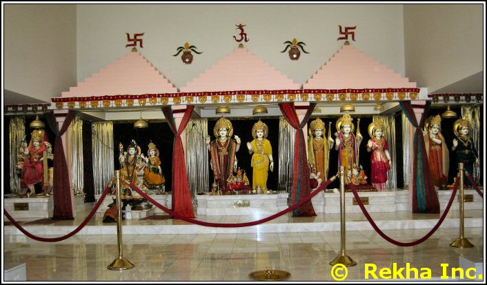 deities at rajdhani mandir image © VAIndia.us