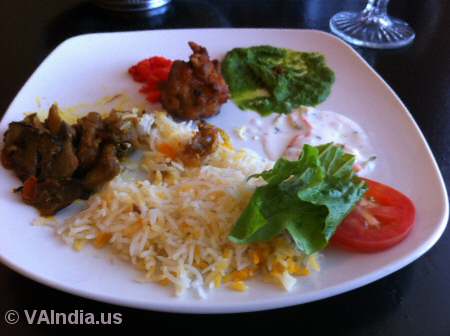 Indian Ocean Centreville Veg Food © VAIndia.us